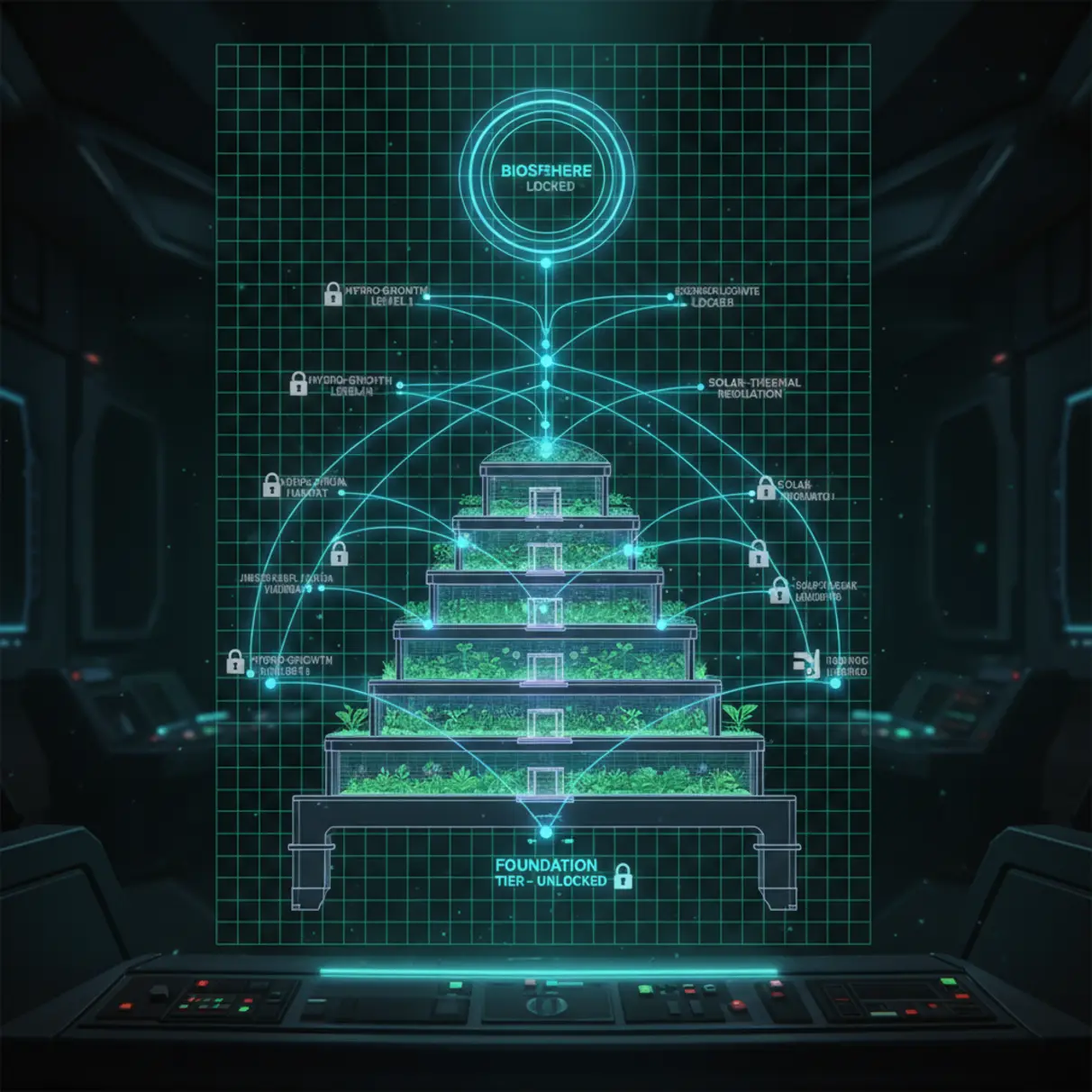 Holographic blueprint of the Canopy Expansion progression.
